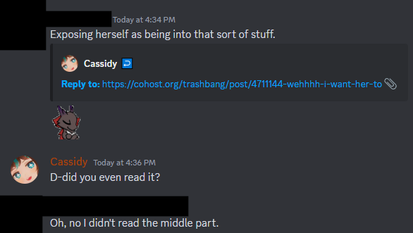 Discord conversation